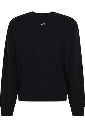 OFF-WHITE Strik, Herre, Sort, M, Bomuld, Arrow Skate Crewneck Sweatshirt