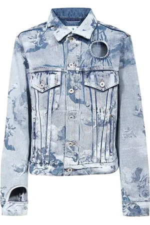 OFF-WHITE Jakke, Dame, Flerfarvet, XS, Denim, Denim Jakke