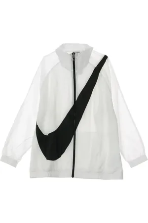 Nike Jakke, Dame, Hvid, M, Uld, Windbreaker Jakke med Swoosh