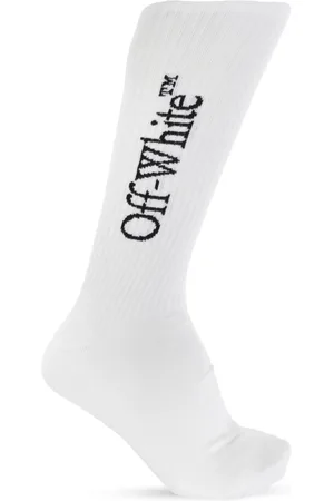 OFF-WHITE Undertøj, Herre, Hvid, M, Bomuld, Logo Sokker