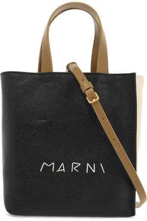 Marni Taske, Dame, Sort, ONE SIZE, Uld, Color-Block Museo Soft Tote Bag