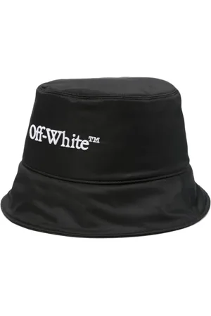 OFF-WHITE Tilbehør, Herre, Sort, M, Uld, Sort Hvid Bucket Hat