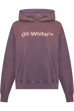 OFF-WHITE Sweathshirts & Hoodies, Herre, Lilla, L, Bomuld, Laundry Logo Skate Hættetrøje