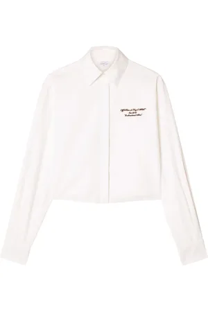 OFF-WHITE Bluser & Skjorter, Dame, Hvid, S, Bomuld, Skjorte