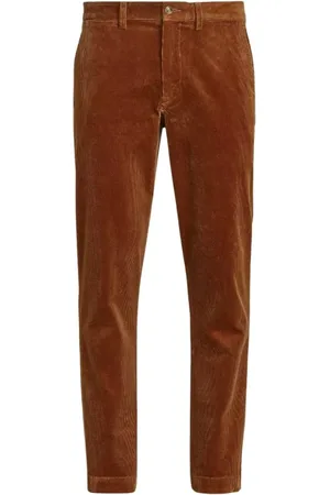 Ralph Lauren Bukser, Herre, Brun, W38 L34, Enkle lysebrune corduroybukser