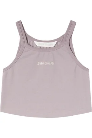Palm Angels Top, Dame, Lilla, S, Uld, Stilfuld Top