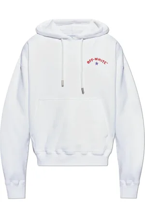 OFF-WHITE Sweathshirts & Hoodies, Herre, Hvid, S, Bomuld, Logo Hoodie