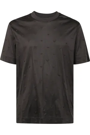 Emporio Armani Top, Herre, Sort, XL, Bomuld, Afslappet Bomuld T-shirt til Mænd