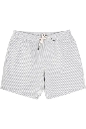 HARTFORD Badetøj, Herre, Grøn, L, Seersucker Stribe Badeshorts
