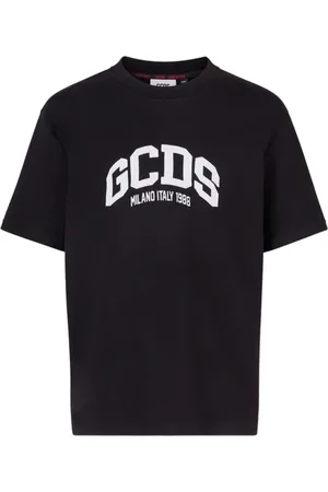 GCDS Top, Herre, Sort, S, Casual Mode Kortærmet T-shirt