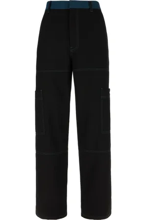 OFF-WHITE Bukser, Herre, Sort, S, Uld, Stilfulde Bukser