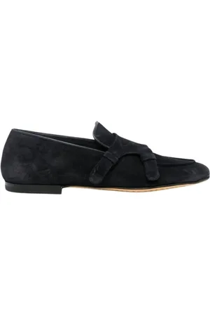 Officine creative Sko, Herre, Blå, 40 EU, Læder, Airto Light Cachemere Navy Læder Loafers