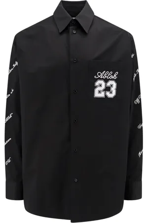 OFF-WHITE Skjorte, Herre, Sort, M, Bomuld, 23 Heavycot bomuldsovershirt