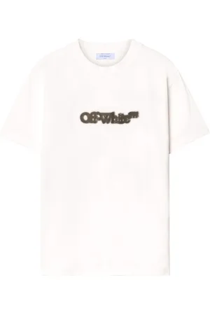 OFF-WHITE Top, Herre, Hvid, S, Bomuld, Spray Arrow T-shirt