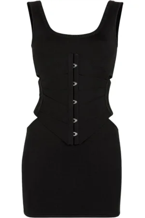 Roberto Cavalli Kjole, Dame, Sort, S, Corsage Strik Mini Kjole
