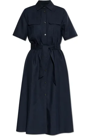 Woolrich Kjole, Dame, Blå, XS, Tyl, Kjole med bælte