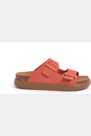 Scholl Sko, Dame, , 35 EU, Suede, Chunky Sole Suede Sandal Noelle Coral
