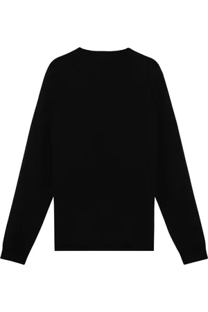 Roberto Collina Strik, Herre, Sort, XL, Uld, Rund Hals Sweater