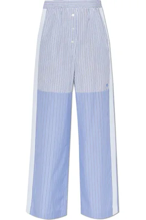 Stella McCartney Bukser, Dame, Blå, 2XS, Bomuld, Stribede Bukser