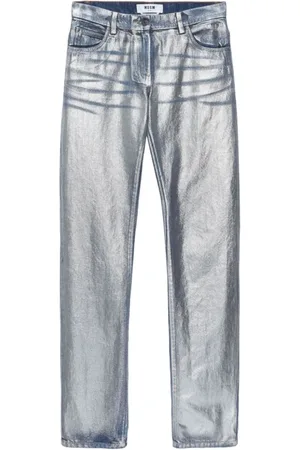 Msgm Jeans, Dame, Blå, XS, Bomuld, Blå Bomuldsbukser