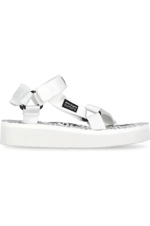 Palm Angels Sko, Dame, Hvid, 36 EU, Stof Sliders med Logo-stropper