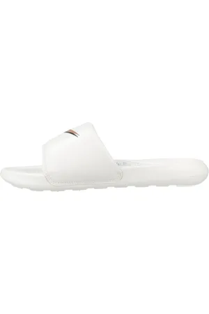 Nike Sko, Dame, Hvid, 39 EU, Uld, Stilfulde sommer sliders