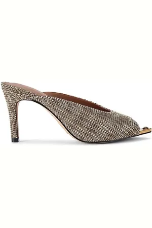 Kurt Geiger Sko, Dame, Flerfarvet, 35 EU, Læder, Krystalpyntet lædermulesandal