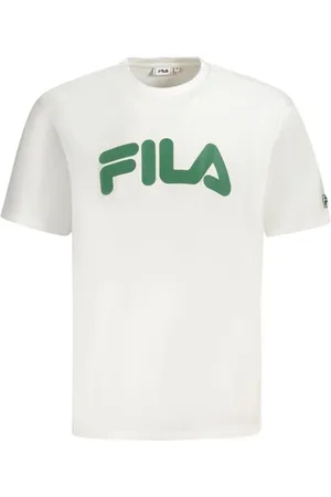 Fila Top, Herre, Hvid, XL, Bomuld, Fed Logo Bomuld Tee
