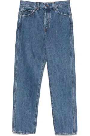 Khaite Jeans, Dame, Blå, W27, Denim, Blå Indigo Knappelukning Jeans