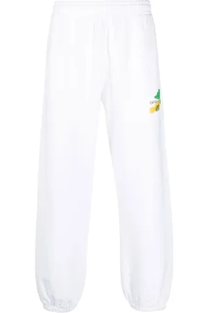 OFF-WHITE Bukser, Herre, Hvid, L, Bomuld, Arrows Track Pants