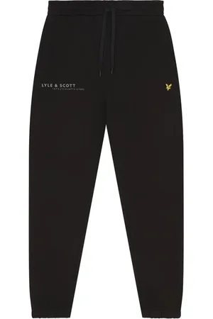 Lyle & Scott Bukser, Herre, Sort, M, Mid Bottoms Koordiner tryk slank sweatpant