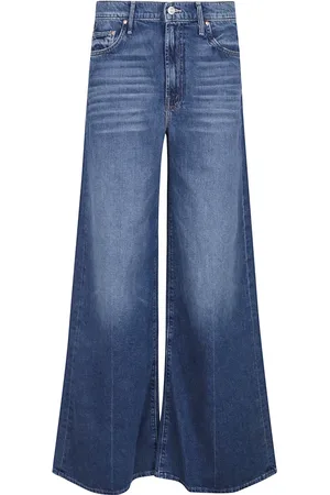 Mother Jeans, Dame, Blå, W30, Sneak Jeans