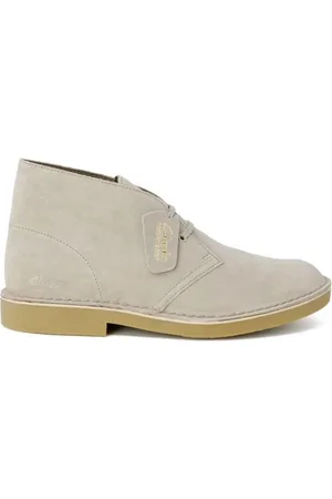 Clarks Sko, Herre, Grå, 44 EU, Læder, Klassiske læder ankelstøvler med hæl