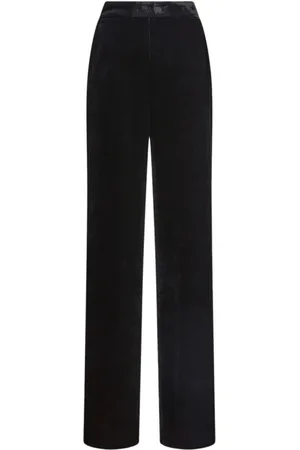 Etro Bukser, Dame, Sort, L, Uld, Sort Silkeblanding Stilfulde Bukser