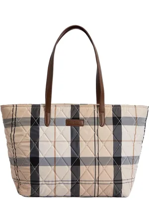 Barbour Taske, Dame, Flerfarvet, ONE SIZE, Polyester, Quiltet Tartan Tote Taske