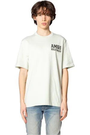 AMIRI Top, Herre, Grøn, L, Bomuld, Jazz Wolf Tee Pale Mint
