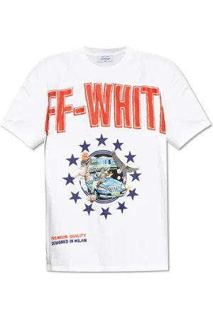 OFF-WHITE Top, Herre, Hvid, XL, Bomuld, T-shirt med print