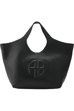 ANINE BING Taske, Dame, Sort, ONE SIZE, Læder, Elegant Sort Læder Tote Taske