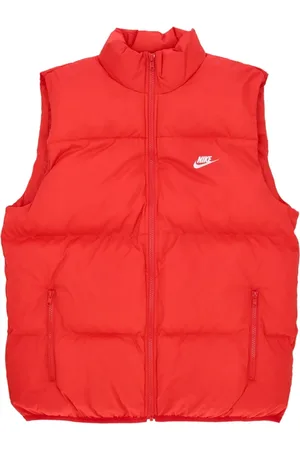 Nike Jakke, Herre, Rød, XS, Uld, Puffer Vest Dunjakke