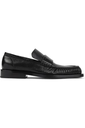 Jil Sander Sko, Herre, Sort, 45 EU, Læder, Sort Loafer Sko Luksus Læder