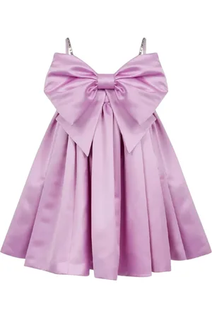 Nina Ricci Kjole, Dame, Lilla, S, Polyester, Bow Dress