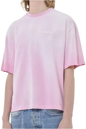 Cycle Top, Herre, Lyserød, M, Bomuld, Jersey T-shirt med bogstaver