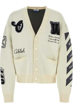 OFF-WHITE Strik, Herre, , L, Bomuld, Varsity Cardigan