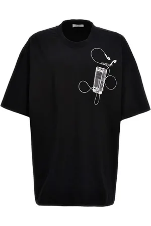 OFF-WHITE Top, Herre, Sort, S, Bomuld, Scan Arrow Over T-shirt