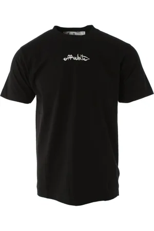 OFF-WHITE Top, Herre, Sort, S, Bomuld, Script Logo T-Shirt