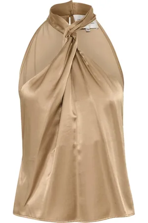 My Essential Wardrobe Top, Dame, , 3XL, Elegant Draperet Top i Sepia Tint