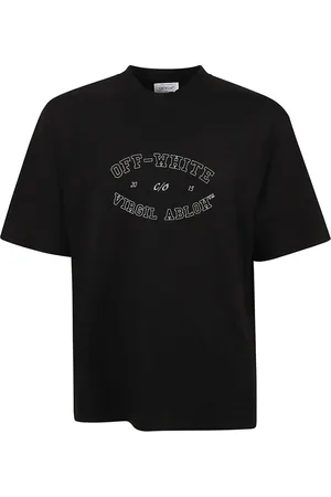 OFF-WHITE Top, Herre, Sort, S, Bomuld, College Skate T-Shirt
