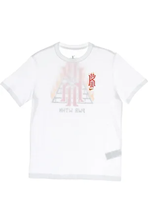 Nike Top, Herre, Hvid, XL, Polyester, Kyrie Logo Dry Fit T-Shirt