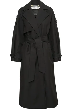 INWEAR Frakke, Dame, Sort, M, Bomuld, Sort Trenchcoat Jakke Oversize Silhuet