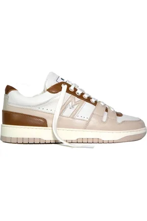 Mercer Amsterdam Sko, Herre, Flerfarvet, 45 EU, Brooklyn Sneakers Hvid/Cognac